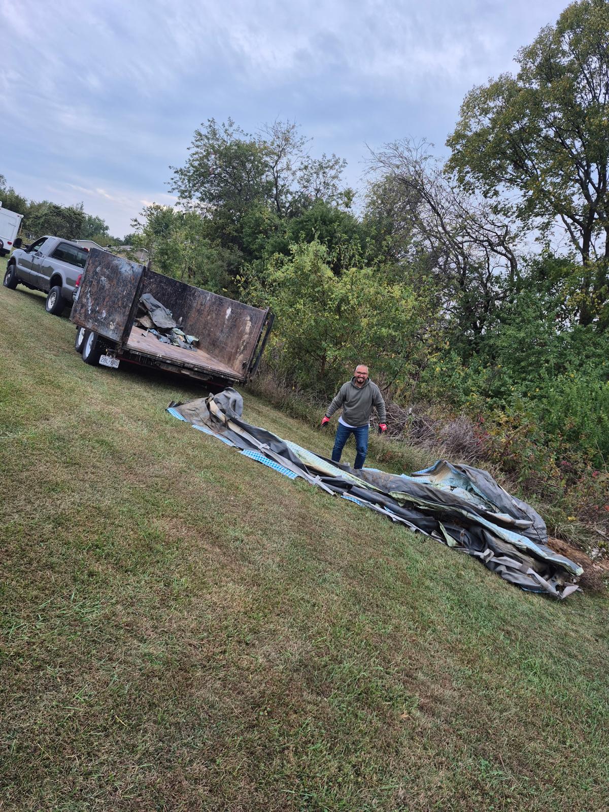 Heavy equipment cleanup