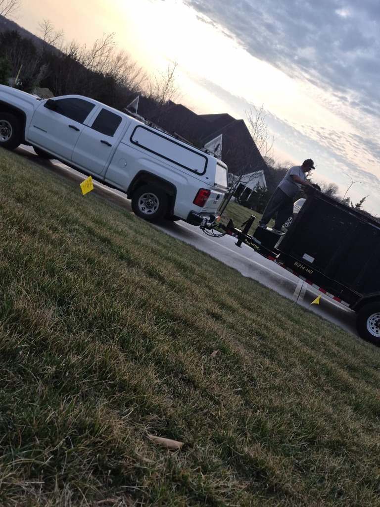 Work truck and trailer setup